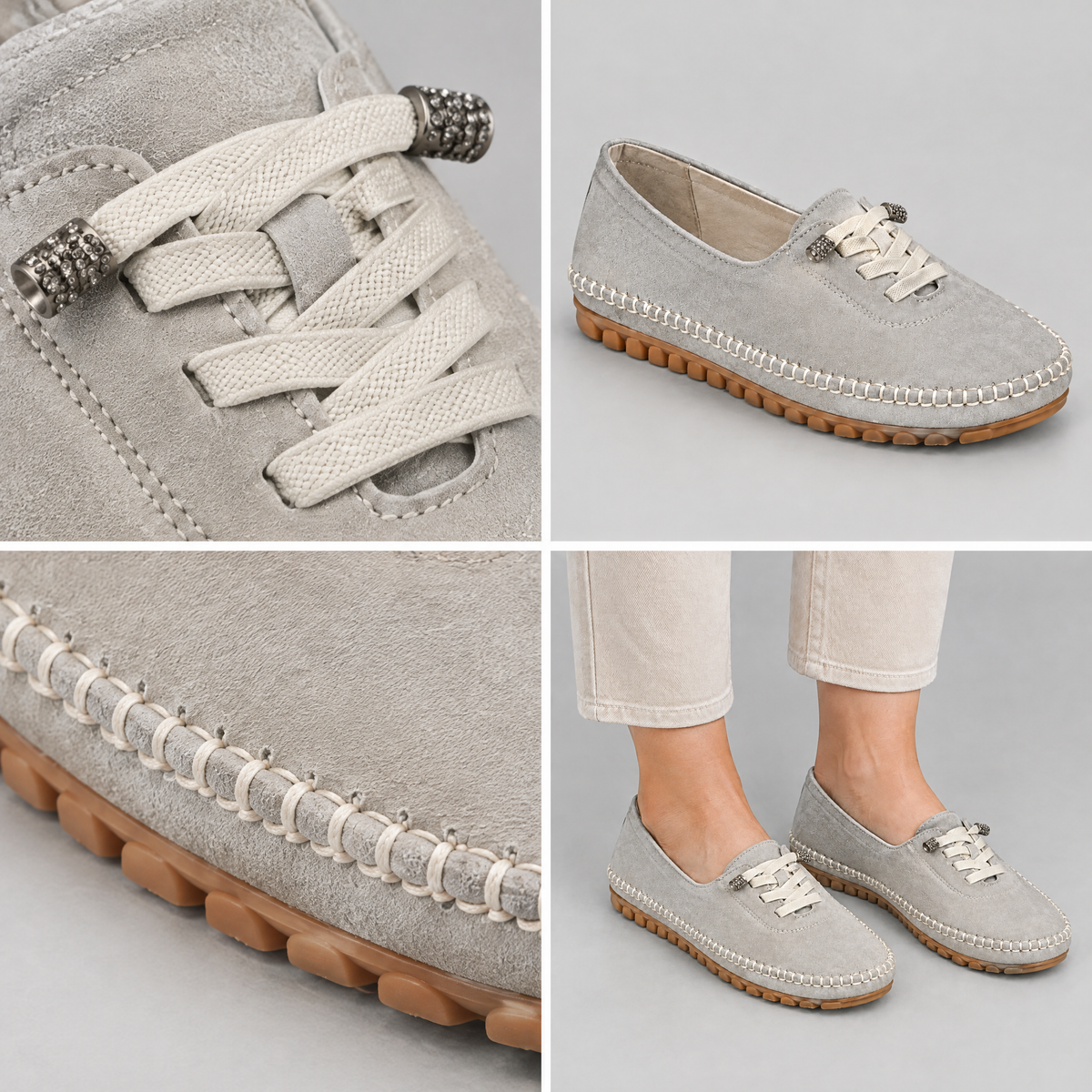 CUSHIONED MOCCASIN WALKING SHOES