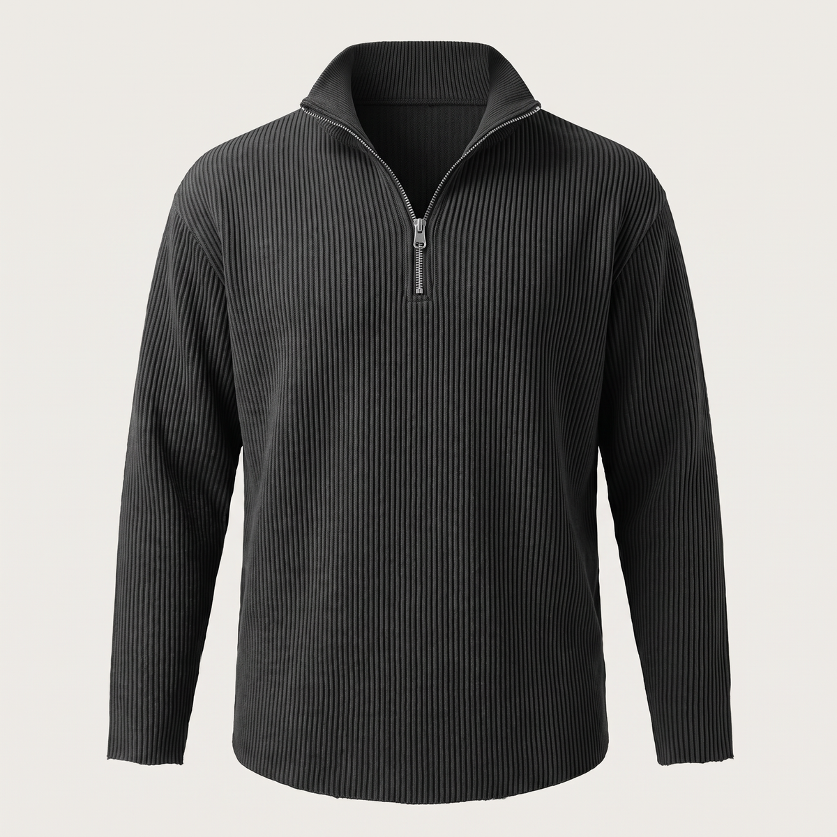 VERTICAL RIB CASUAL JUMPER