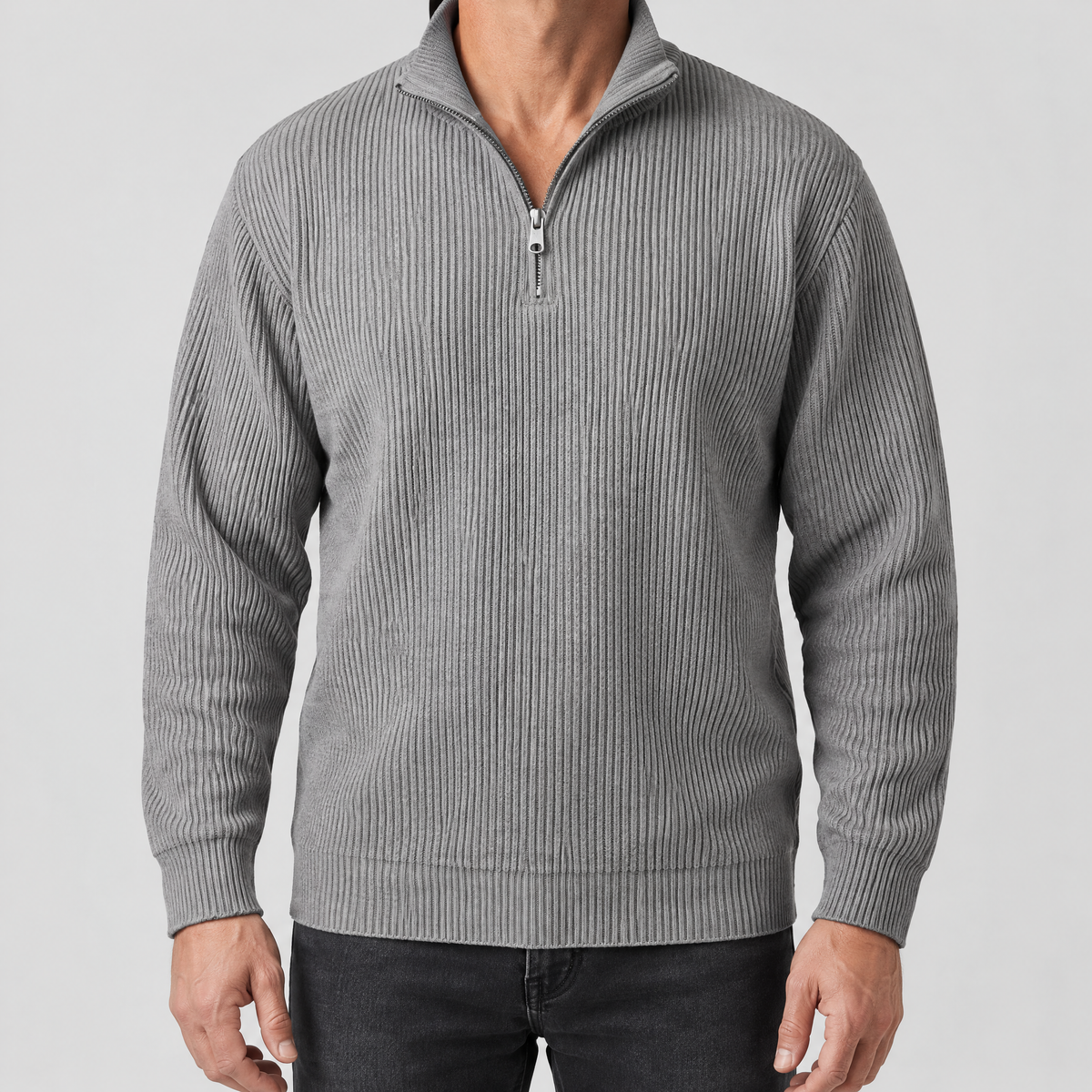 VERTICAL RIB CASUAL JUMPER