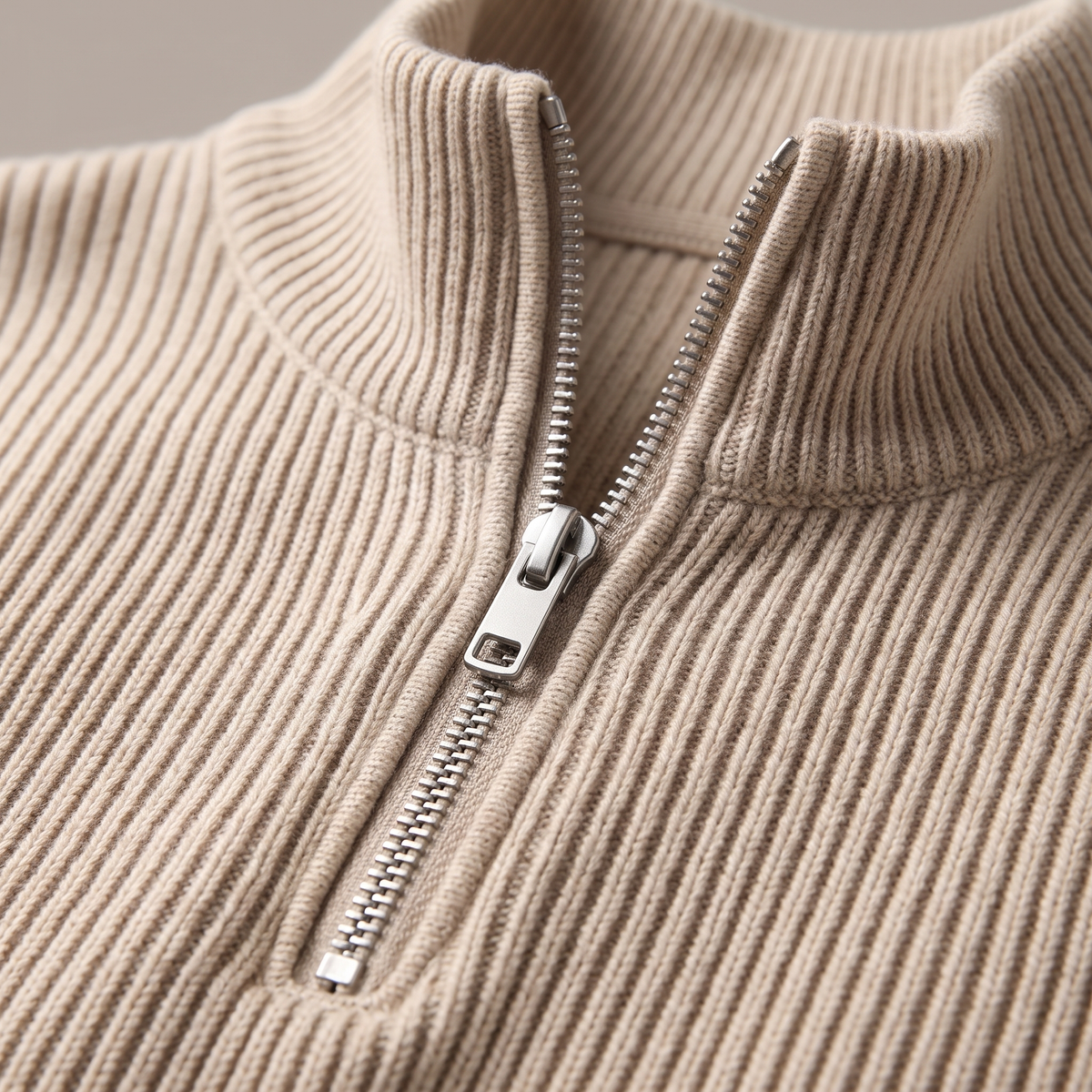 VERTICAL RIB CASUAL JUMPER