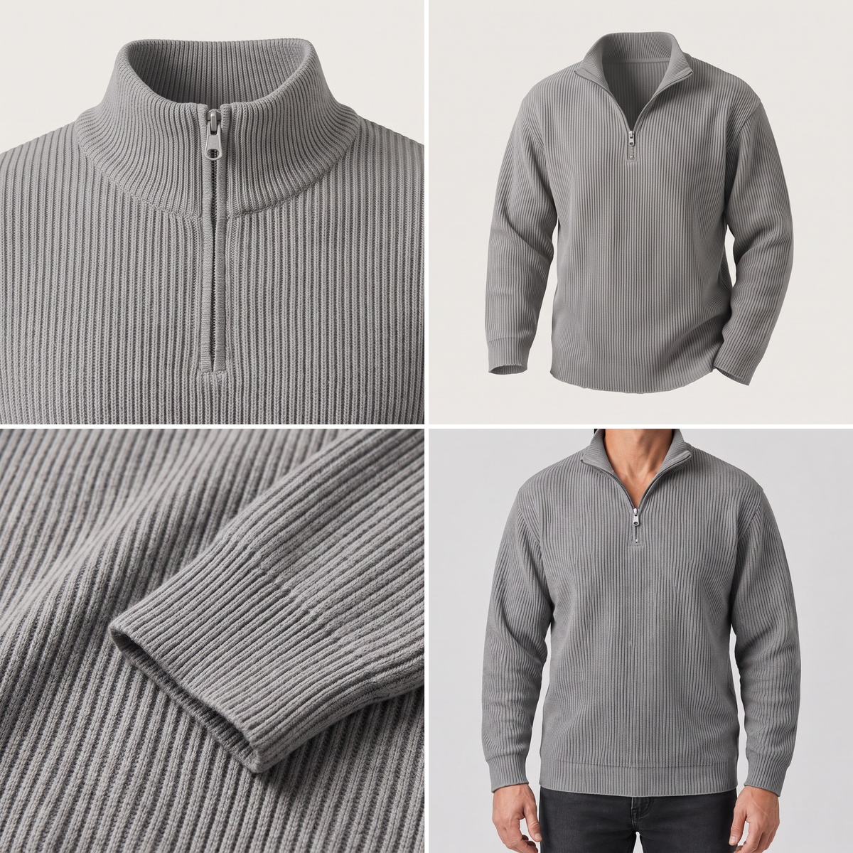 VERTICAL RIB CASUAL JUMPER