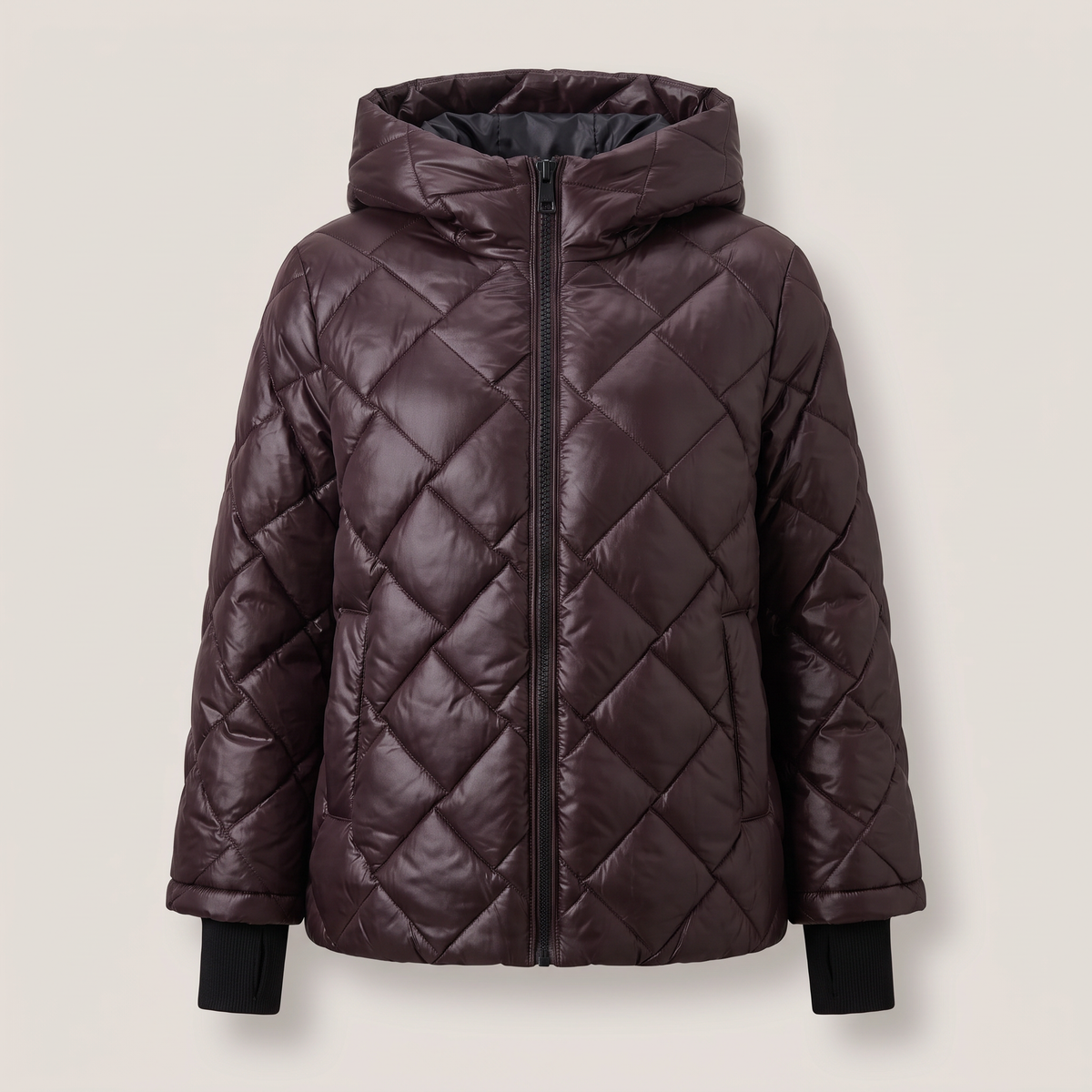 PADDED DIAMOND STITCH JACKET