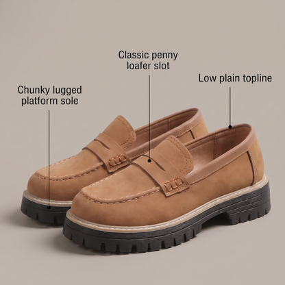 CASUAL LUG SOLE SLIP-ONS