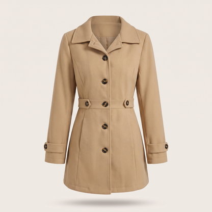 SHAPED WAIST CASUAL COAT
