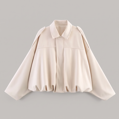 CROPPED BLOUSON SHIRT JACKET