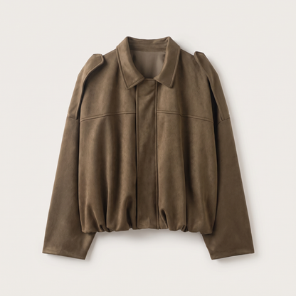 CROPPED BLOUSON SHIRT JACKET