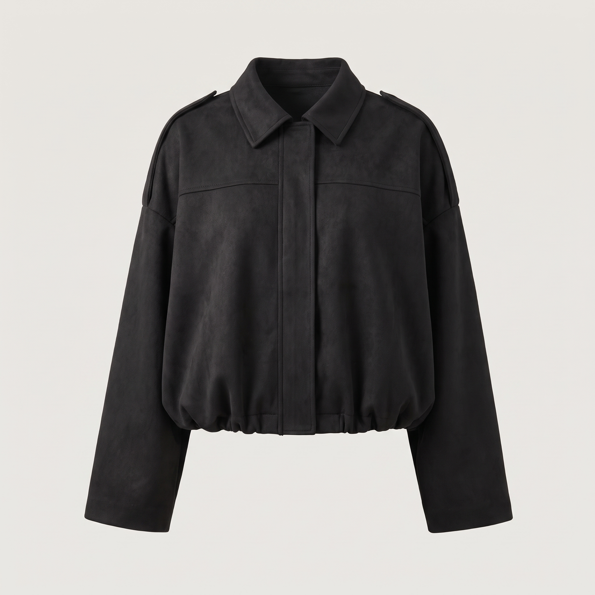 CROPPED BLOUSON SHIRT JACKET