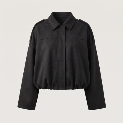 CROPPED BLOUSON SHIRT JACKET