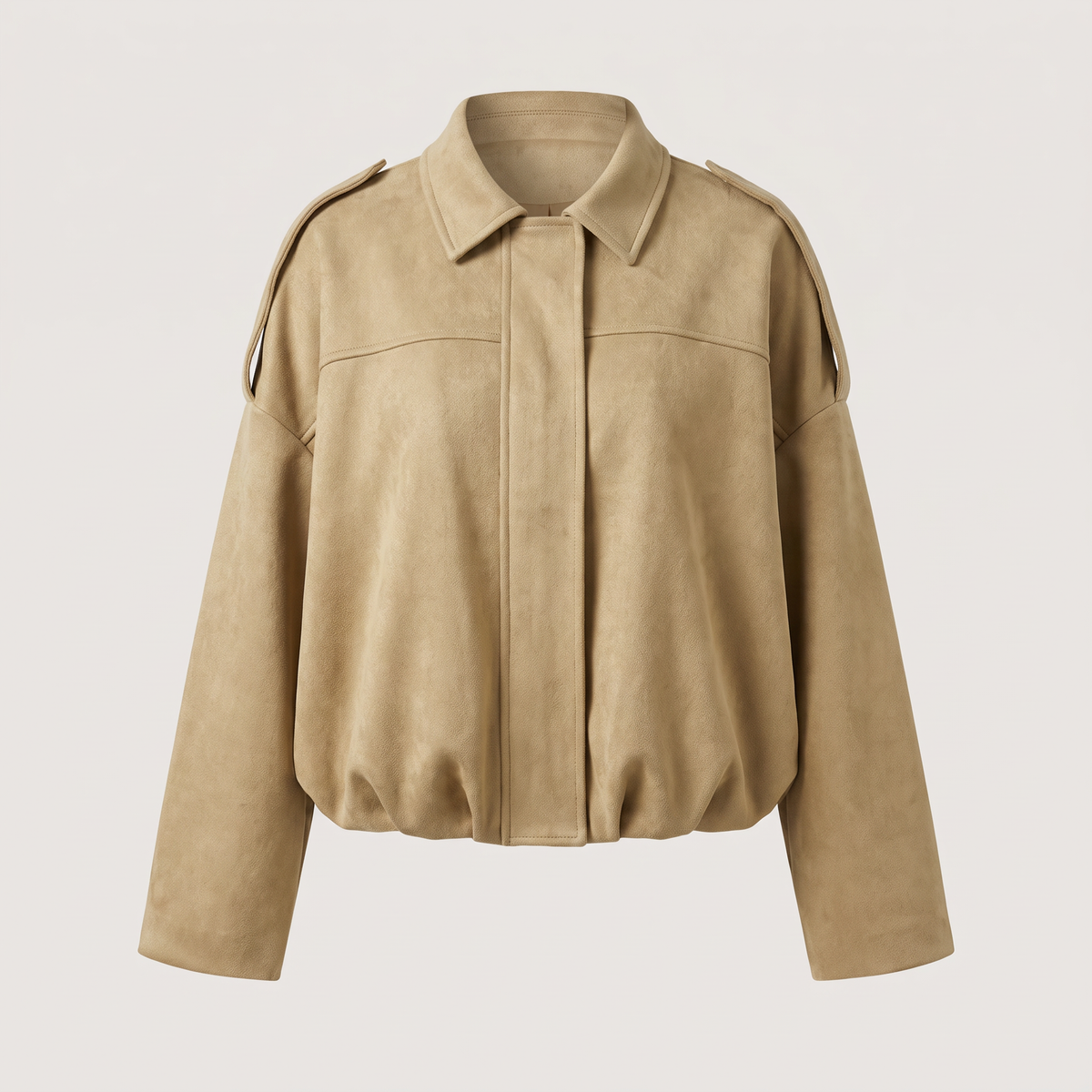 CROPPED BLOUSON SHIRT JACKET