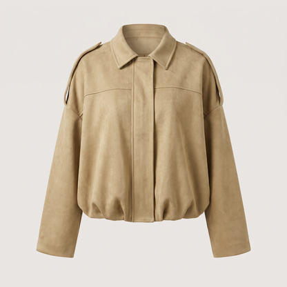 CROPPED BLOUSON SHIRT JACKET