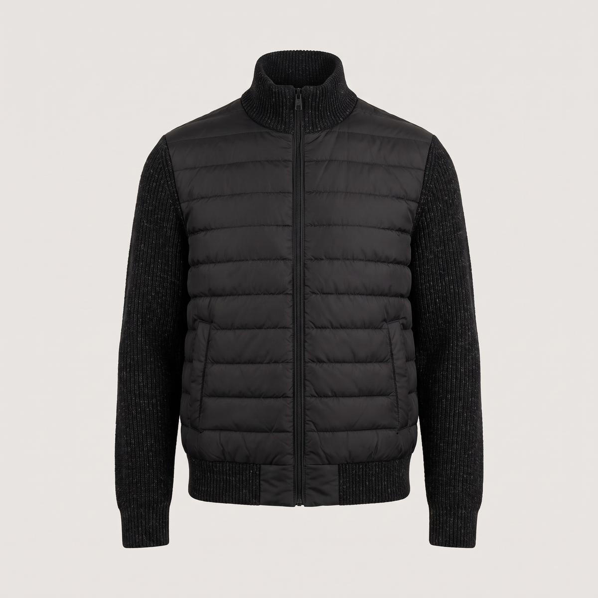 HYBRID KNIT PUFFER JACKET