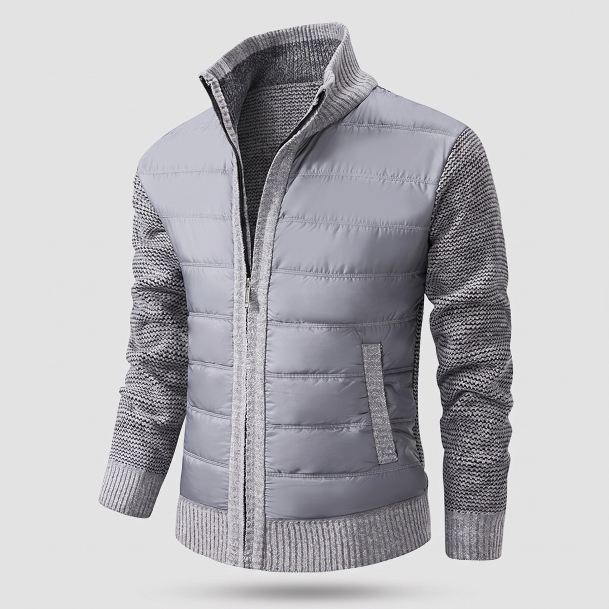 HYBRID KNIT PUFFER JACKET