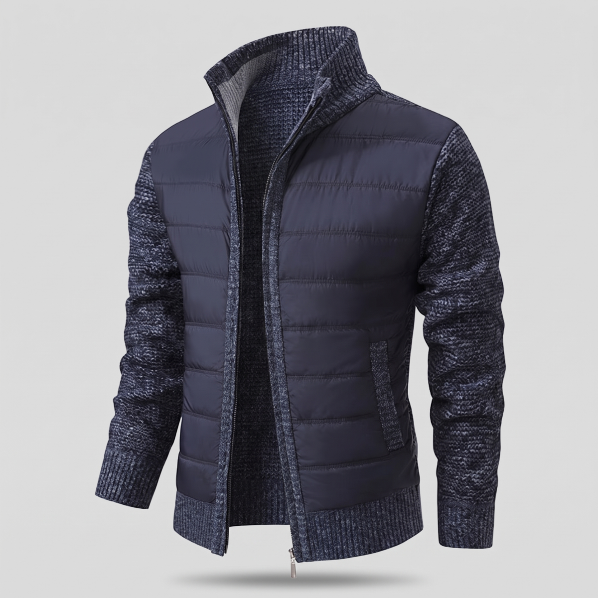 HYBRID KNIT PUFFER JACKET