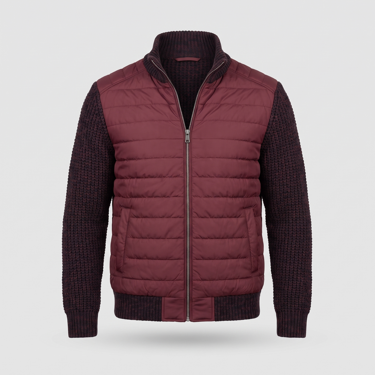 HYBRID KNIT PUFFER JACKET