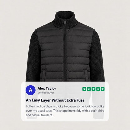 HYBRID KNIT PUFFER JACKET