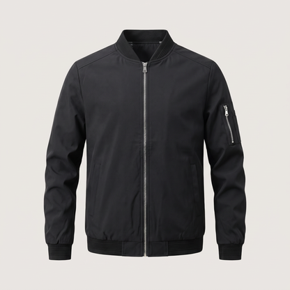 SLEEVE ZIP BOMBER JACKET