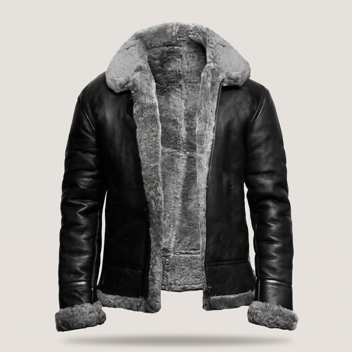 FAUX FUR LINED CASUAL JACKET