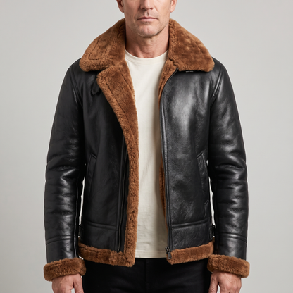 FAUX FUR LINED CASUAL JACKET