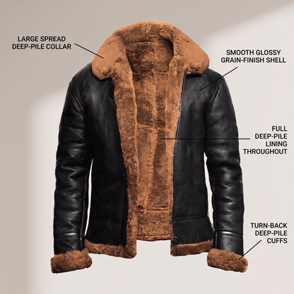 FAUX FUR LINED CASUAL JACKET
