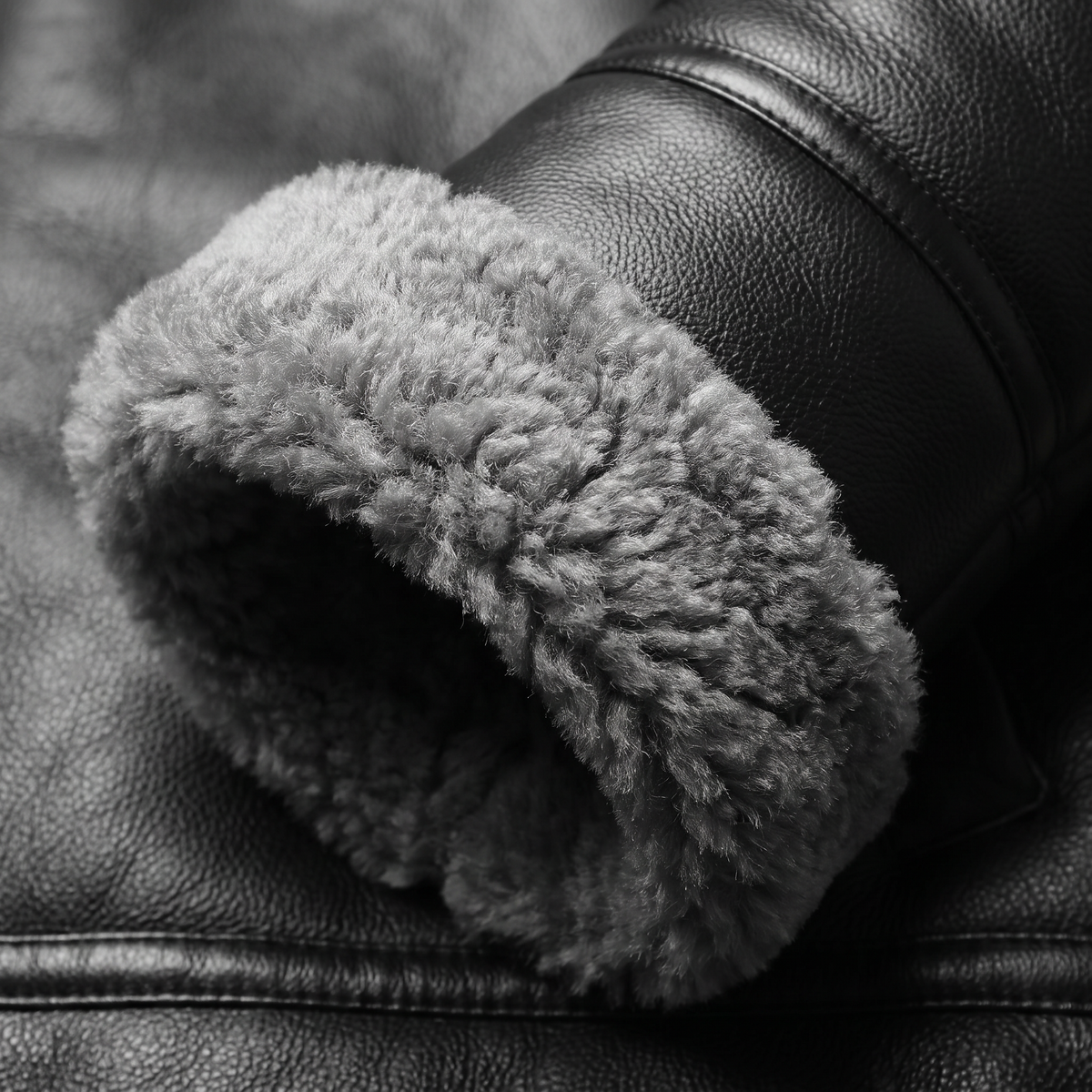 FAUX FUR LINED CASUAL JACKET