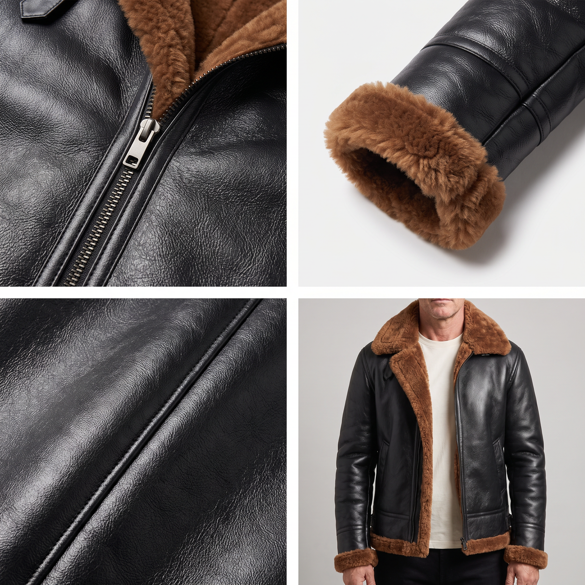 FAUX FUR LINED CASUAL JACKET