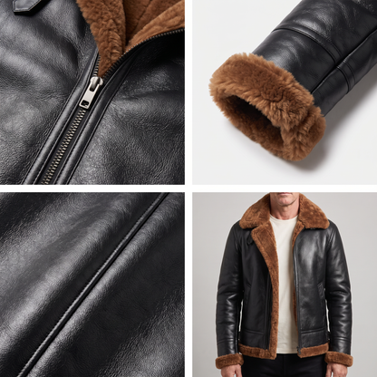 FAUX FUR LINED CASUAL JACKET