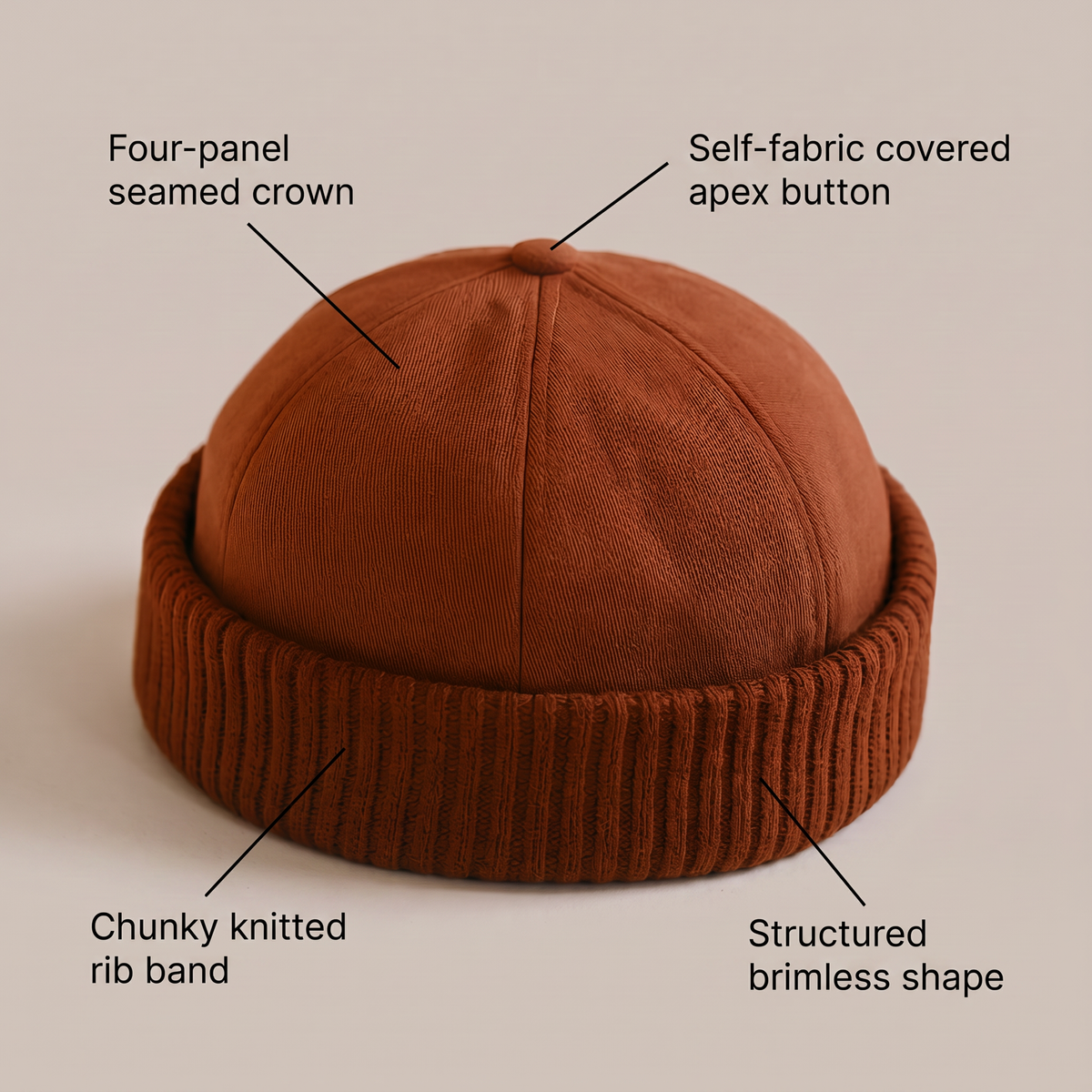 ROLLED EDGE WINTER CAP