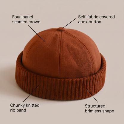 ROLLED EDGE WINTER CAP