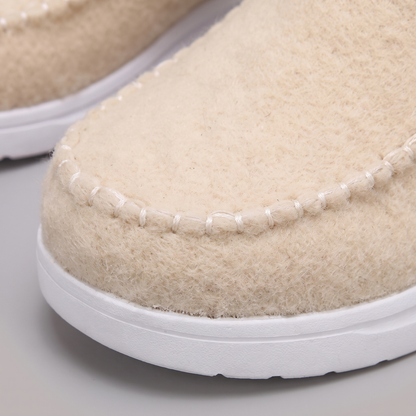 STITCHED WINTER SLIP-ON BOOTS