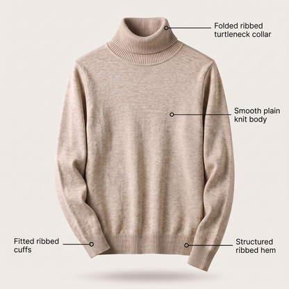 CASHMERE ROLL NECK JUMPER
