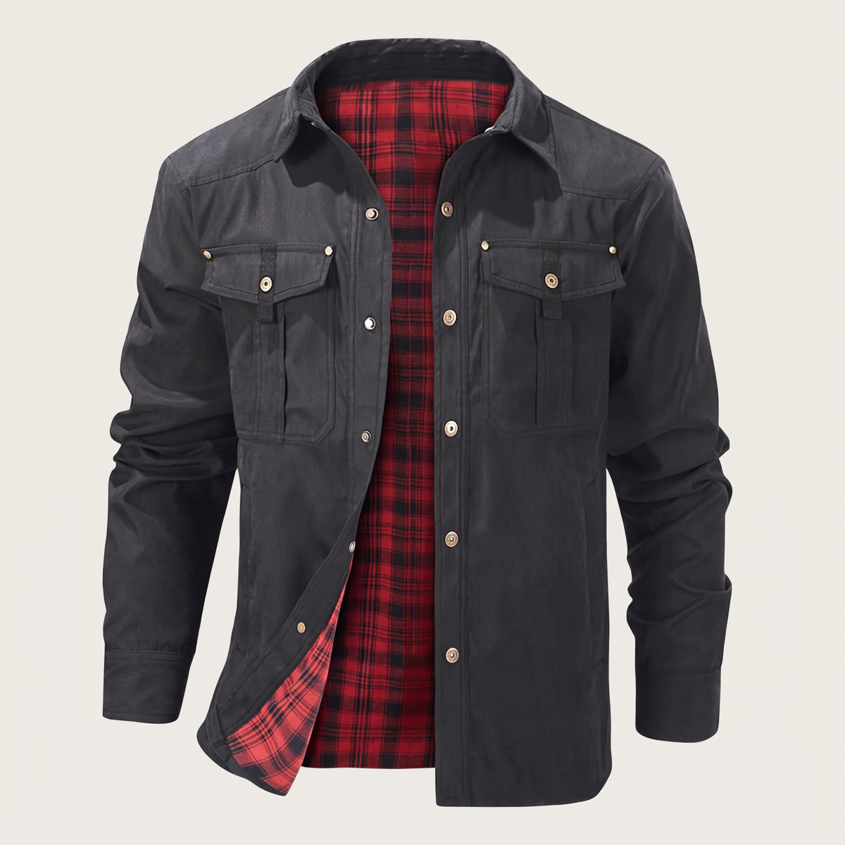 TARTAN LINED UTILITY OVERSHIRT