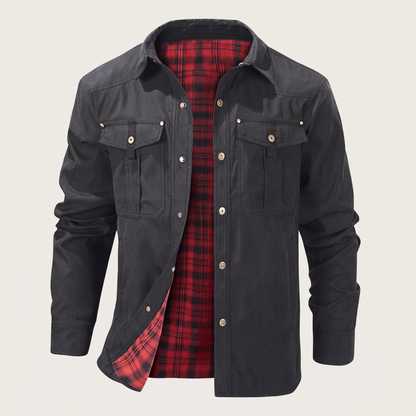 TARTAN LINED UTILITY OVERSHIRT