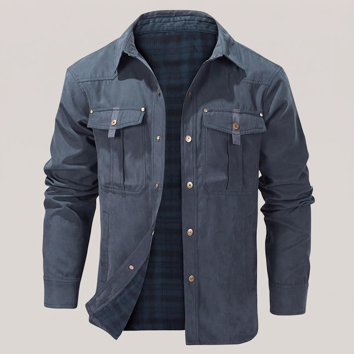 TARTAN LINED UTILITY OVERSHIRT