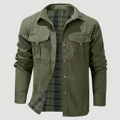 TARTAN LINED UTILITY OVERSHIRT