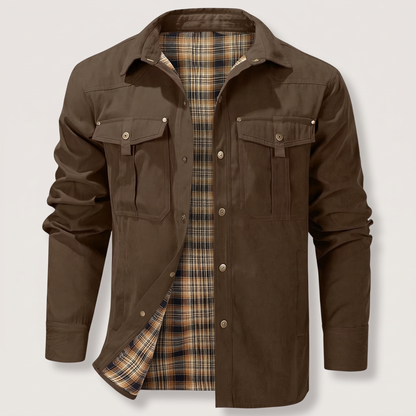 TARTAN LINED UTILITY OVERSHIRT