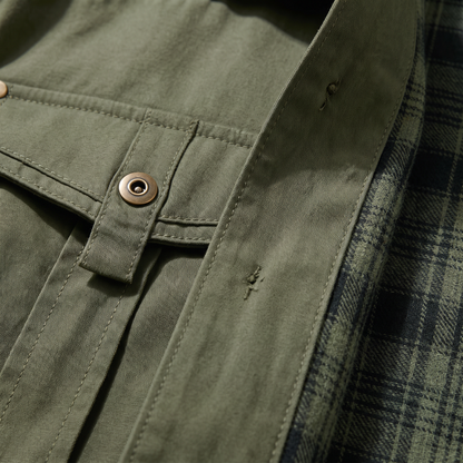 TARTAN LINED UTILITY OVERSHIRT