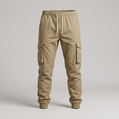 TAPERED CARGO WORK TROUSERS