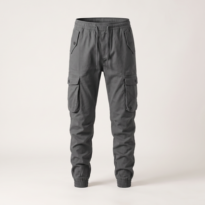 TAPERED CARGO WORK TROUSERS