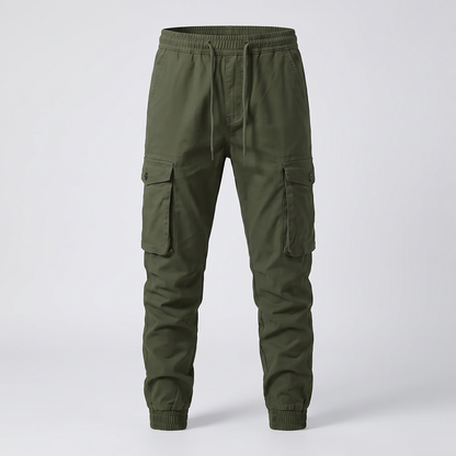 TAPERED CARGO WORK TROUSERS
