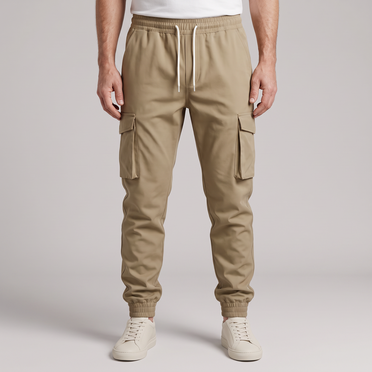 TAPERED CARGO WORK TROUSERS