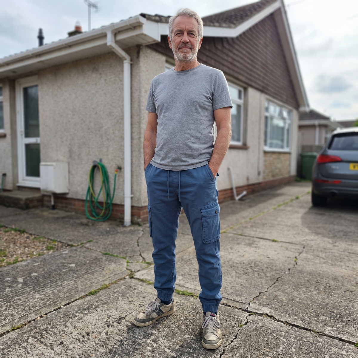 TAPERED CARGO WORK TROUSERS