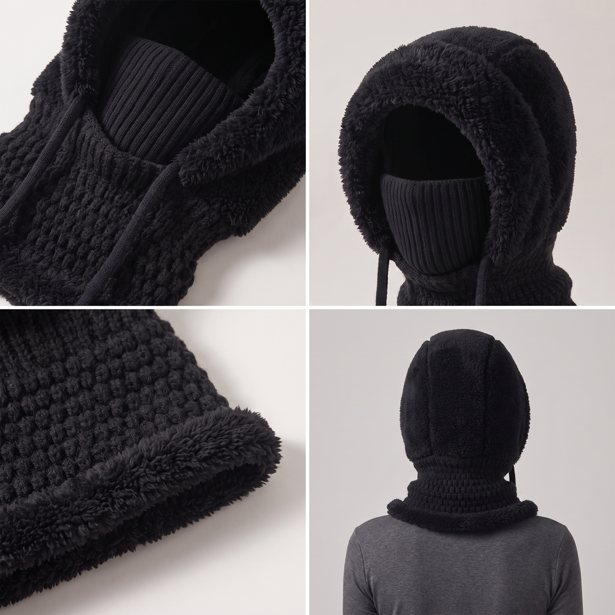 FLEECE NECK HOOD HAT