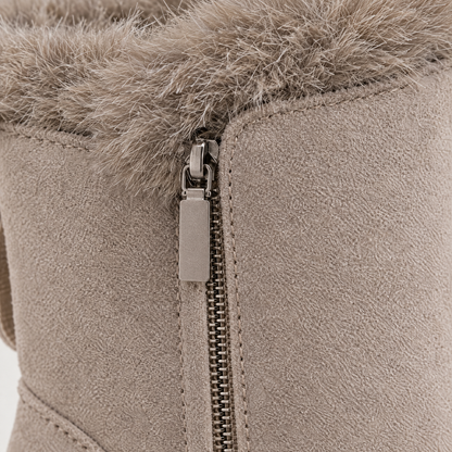 CLEATED SOLE WINTER ANKLE BOOTS