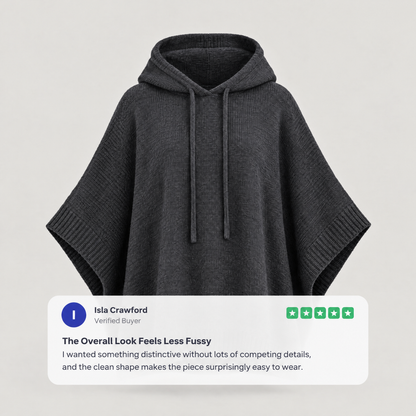 SLOUCH FIT HOODED TOP