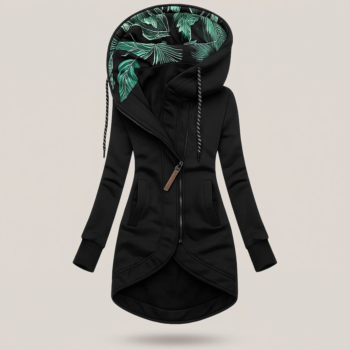 TROPICAL LINED HOODED JACKET