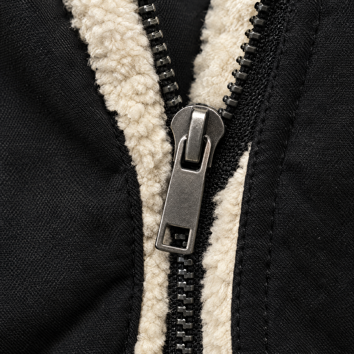 PLUSH HOOD THERMAL ZIP JACKET