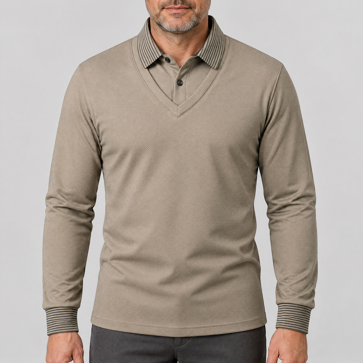 THERMAL POLO KNIT JUMPER