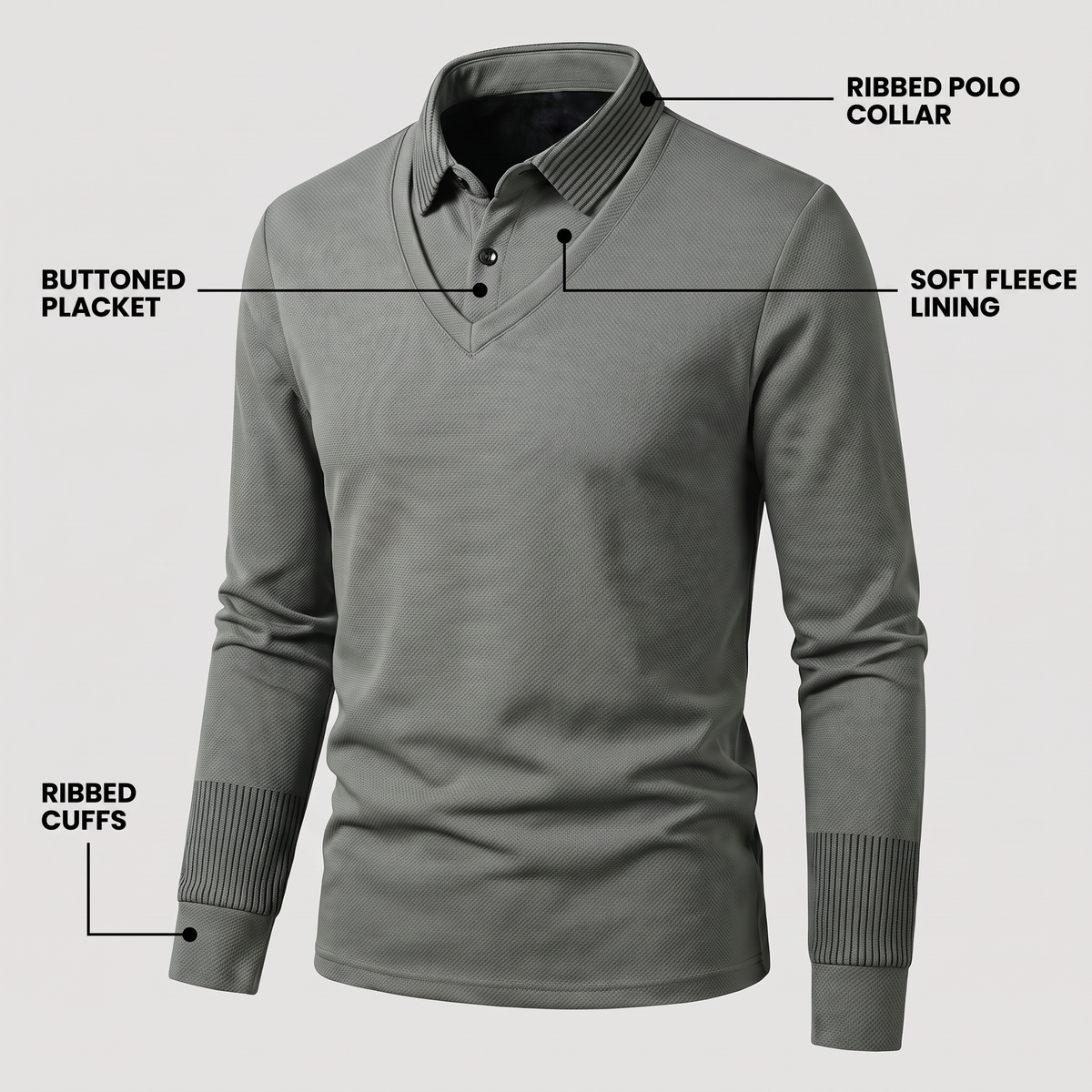 THERMAL POLO KNIT JUMPER