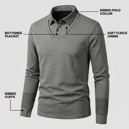 THERMAL POLO KNIT JUMPER