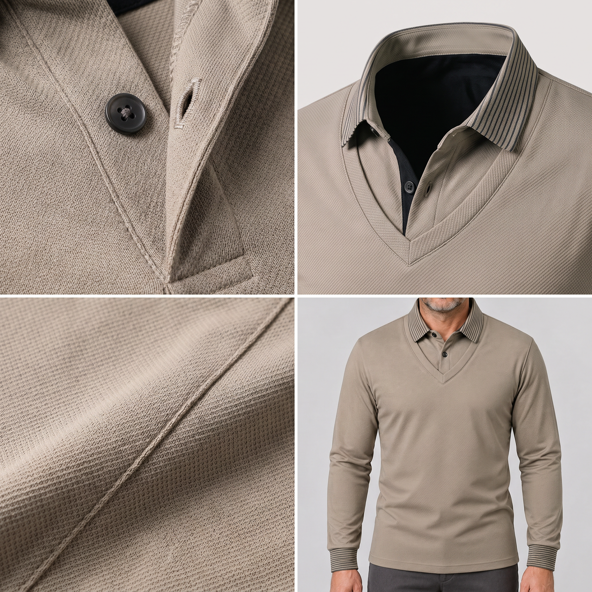 THERMAL POLO KNIT JUMPER